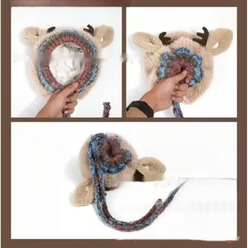 Creative Versatile Cartoon Festival Christmas Antler Hat