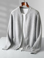 Round Neck Top Men's Cardigan Coat