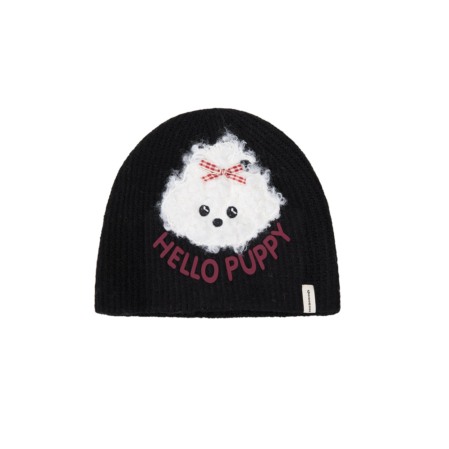 Cute Plush Puppy Knitted Women's Warm Wool Hat