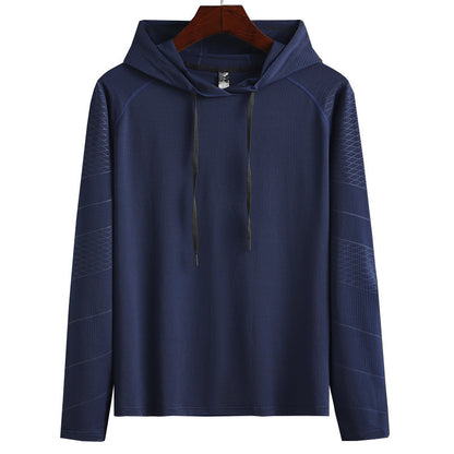 Men's Long-sleeved Hooded Sports T-shirt Sun-proof Sweater