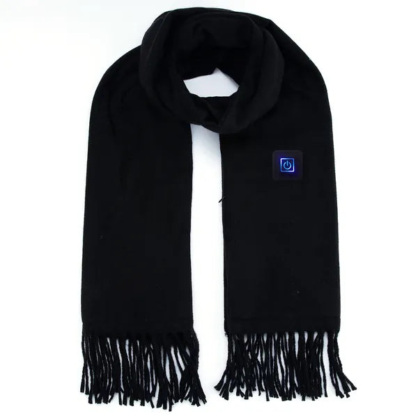 Electric Heated Winter Scarf USB Heating Neck Wrap Unisex Heated Neck Shawl Soft Warm Scarves 3 Heating Modes For Outdoor Cycling Skiing Skating