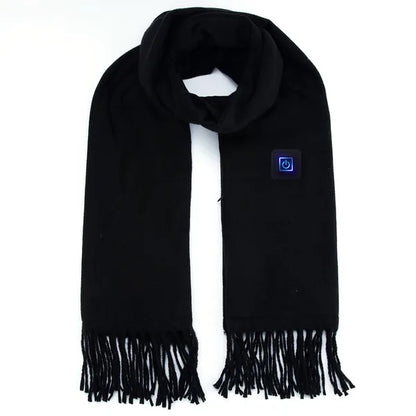 Electric Heated Winter Scarf USB Heating Neck Wrap Unisex Heated Neck Shawl Soft Warm Scarves 3 Heating Modes For Outdoor Cycling Skiing Skating