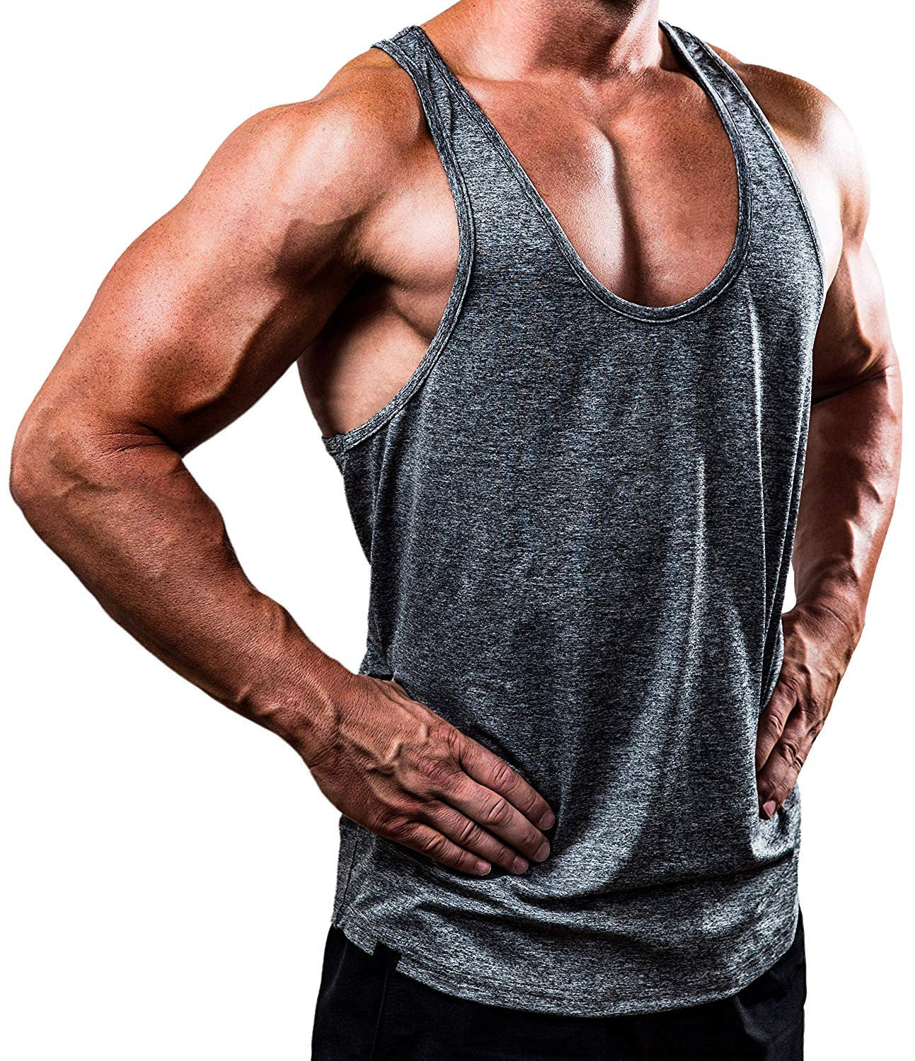 Solid color V-neck sleeveless top T-shirt vest