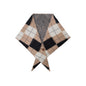 Retro Diamond Jacquard Plaid Cotton Wool Triangle Scarf Warm Neck Warmer