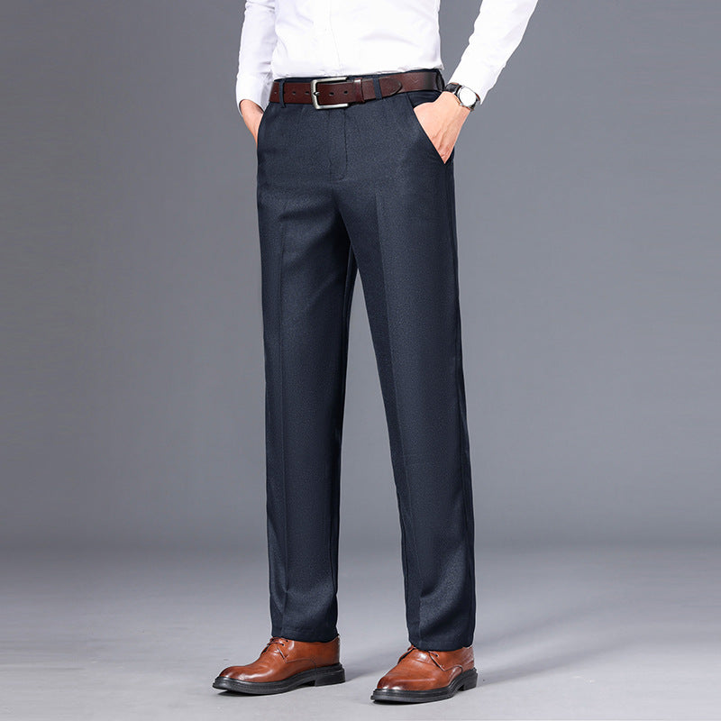 New AutumnWinter Mens Business Straight-Cut Casual Dress Trousers