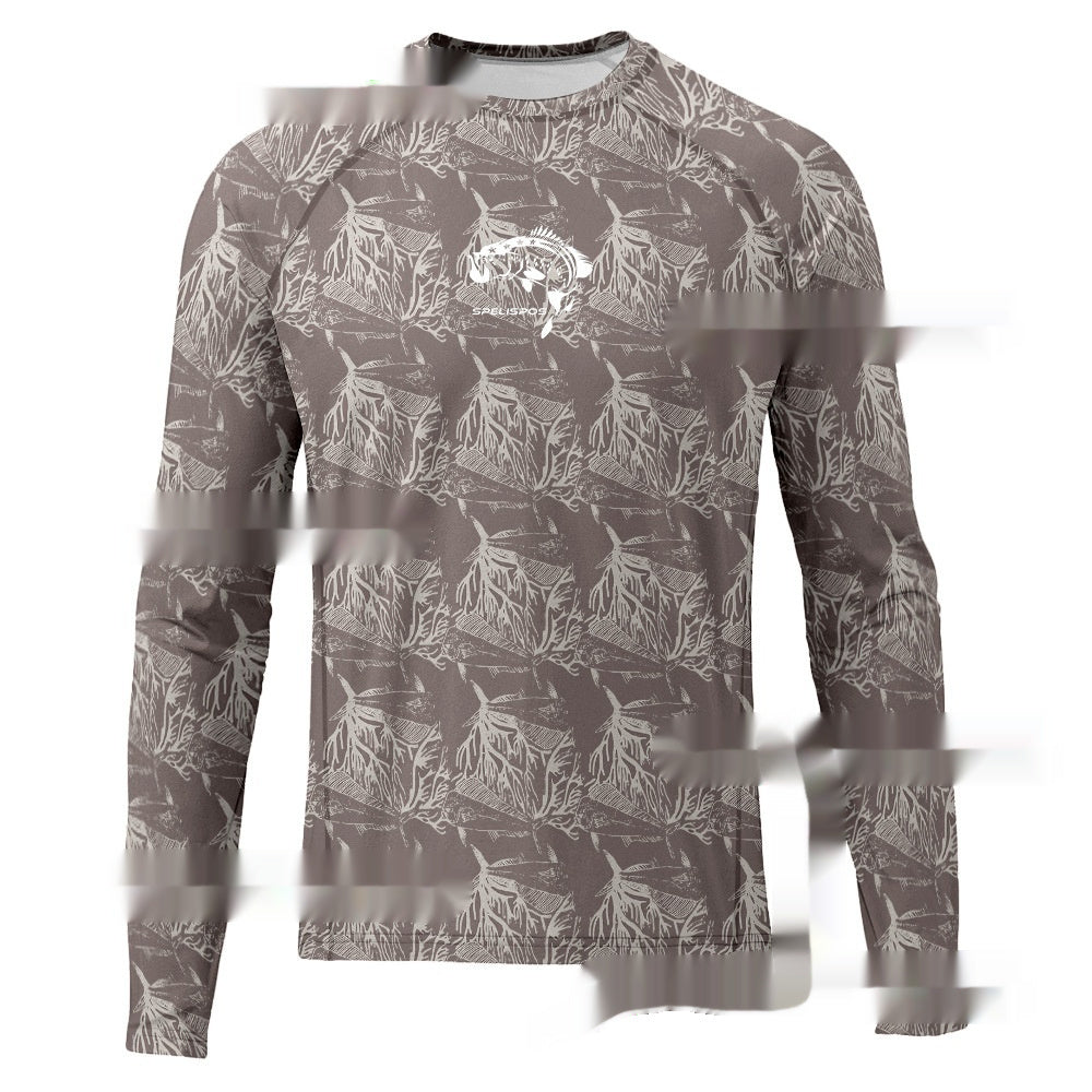 Men's Sun-proof And Breathable Long Sleeve Hood T-shirt