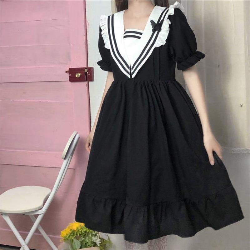 Girls' Korean-style Slimming Mid-length A- Line Skirt
