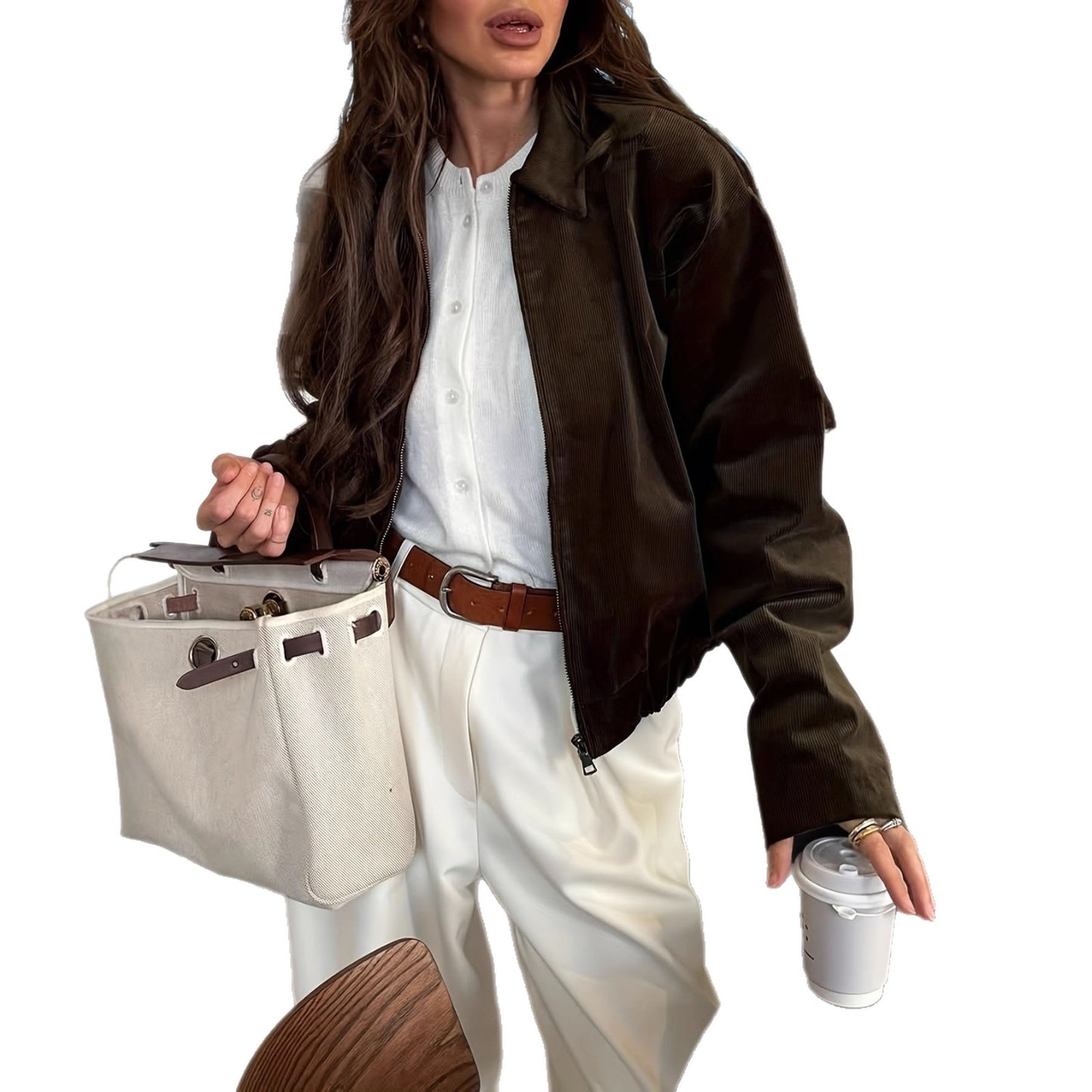 New Fashion Temperament Women's Zip Jacket