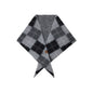 Retro Diamond Jacquard Plaid Cotton Wool Triangle Scarf Warm Neck Warmer