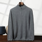 Men's Cashmere Sweater Zip-up Turtleneck Young And Middle-aged