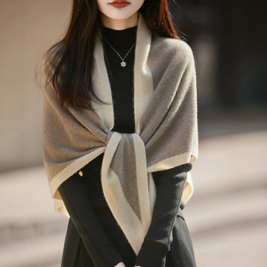 Shawl Wool Oversized Triangular Binder