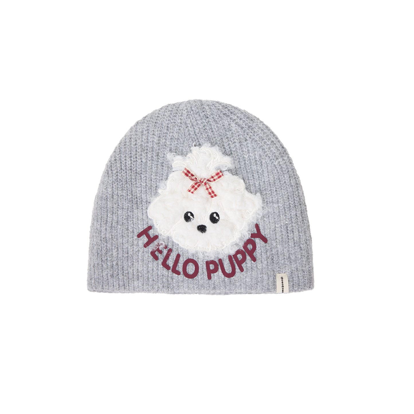 Cute Plush Puppy Knitted Women's Warm Wool Hat