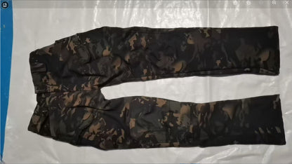 Mens Fleece-Lined Waterproof Tactical Pants For Winter Warmth And Protection