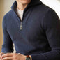 Half-height Zip Turtleneck Sweater Men's Long Sleeve