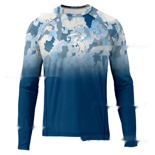 Men's Sun-proof And Breathable Long Sleeve Hood T-shirt