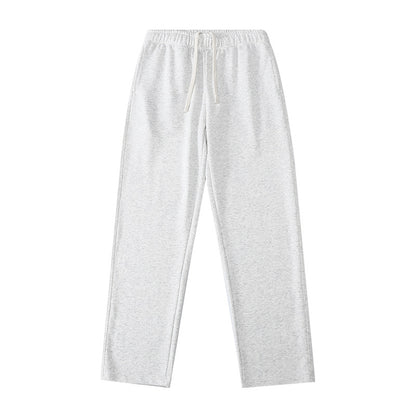 Loose Straight-leg Ankle-cuff Track Pants