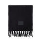 Solid Color Fringe Wool Scarf Women's Thickened Warm Neck Wrap