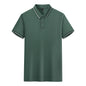 Silk Knitted Men's Short-sleeve Polo Shirt