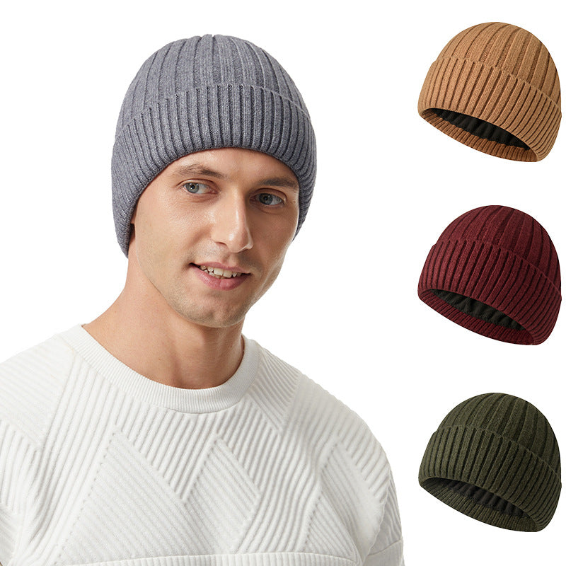 Men's Winter Fleece-Lined Thick Hat