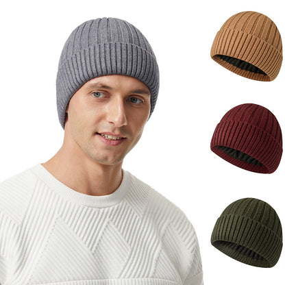 Men's Winter Fleece-Lined Thick Hat