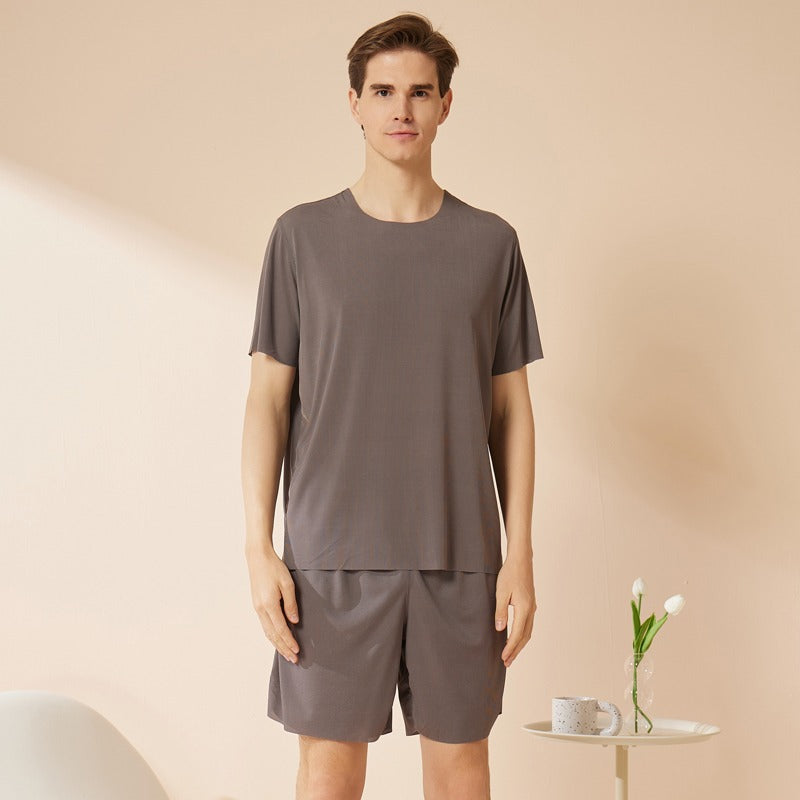 Men's Thin Section Traceless Ice Silk Home Wear