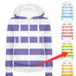 Loose Hooded Stripes Long-sleeve Zipper Sweatshirt Cardigan