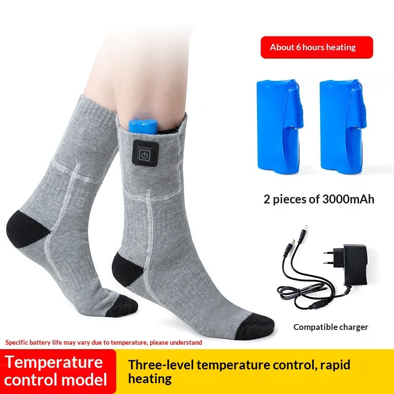 Winter Thermal-Regulating Chargeable Three-Speed Temperature-Controlled Heated Socks
