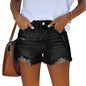 Women's Wash Hole Slim Fit All-matching Denim Shorts