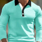 Design Button Long Sleeve Retro Loose Top
