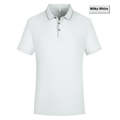 High-end Ice Silk Cool Breathable Light Luxury Temperament Polo Shirt