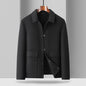 Woolen Coat Male Plus Size Turn-down Collar Coat