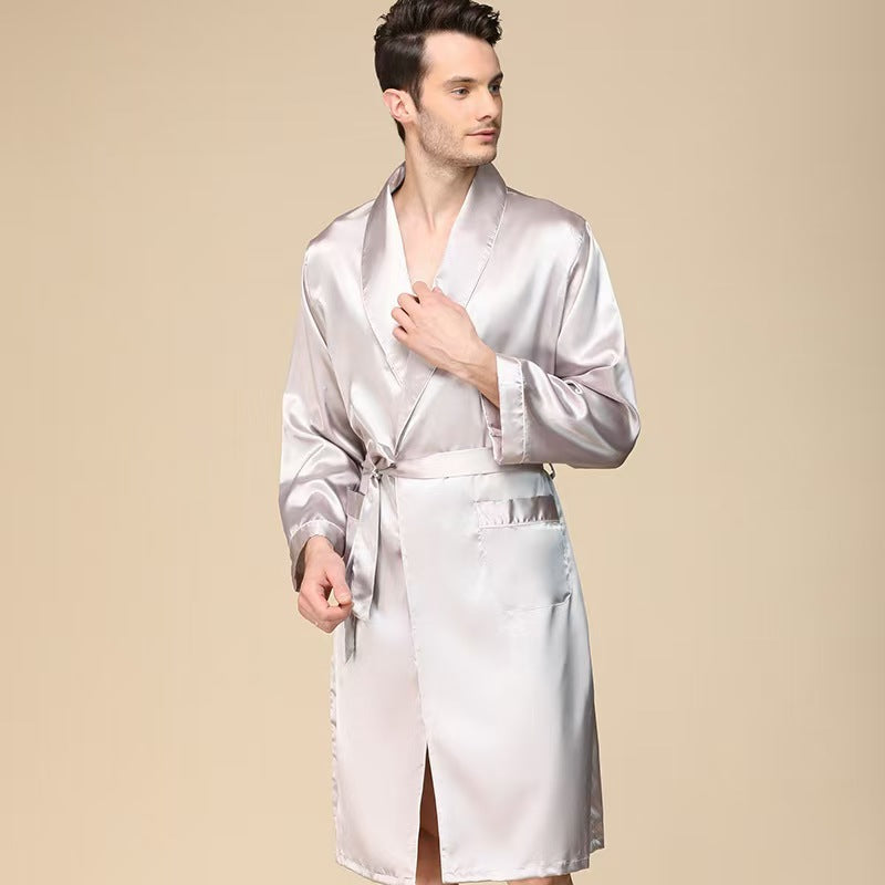 Mens Summer Silk Shorts And Nightgown