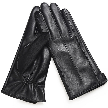 Women's Fashionable Personalized New Genuine Leather Gloves