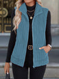 Women's Casual Versatile Lapel Zip Vest Top