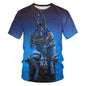Men's T-shirt with round neck and short sleeves