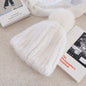 Ladies Mink Fur Hat Thickened Wool