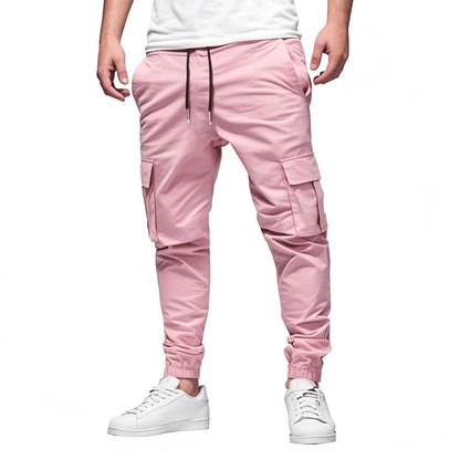 Men's Multi-pocket Drawstring Leisure Japanese Overalls