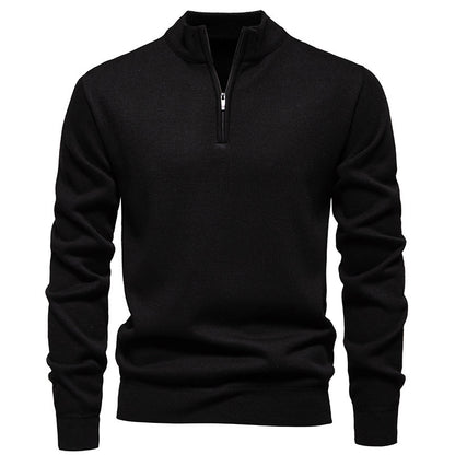 Men's Knitwear Top Half Zipper