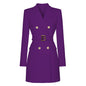 Fashionable Slim-fit Belted Long-sleeved Elegant Commuter Suit Dress