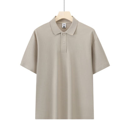 Honeycomb Mesh Beaded Cotton Casual Short Sleeve