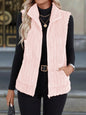 Women's Casual Versatile Lapel Zip Vest Top
