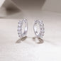 Pursuit - Top-quality Moissanite S925 Silver And Platinum-plated Stud Earrings, A Fashionable And Trendy Accessory, Can Be Tested With A Diamond Pen