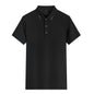 Ice Silk Short Sleeve Men's And Women's Solid Color Business Polo Shirt