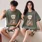 Outdoor Wear Loose Short-sleeved Shorts Couple Pajamas