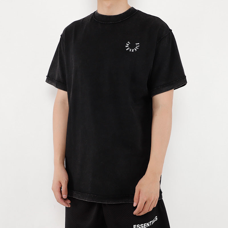 Printed vintage style short sleeve