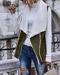 Sleeveless Simple Reverse Large Lapel Coat Suede Vest