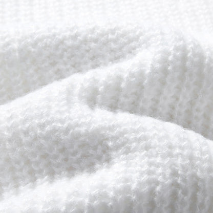American Versatile And Simple Knitted Sweater With Long Sleeves
