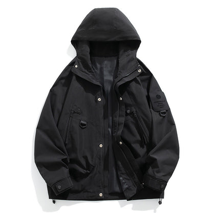 Hooded Work Clothes Men's Trendy Casual Handsome Outdoor Jacket