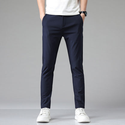 Mens Soft Stretchy Casual Pants In Multiple Colors Preppy Style