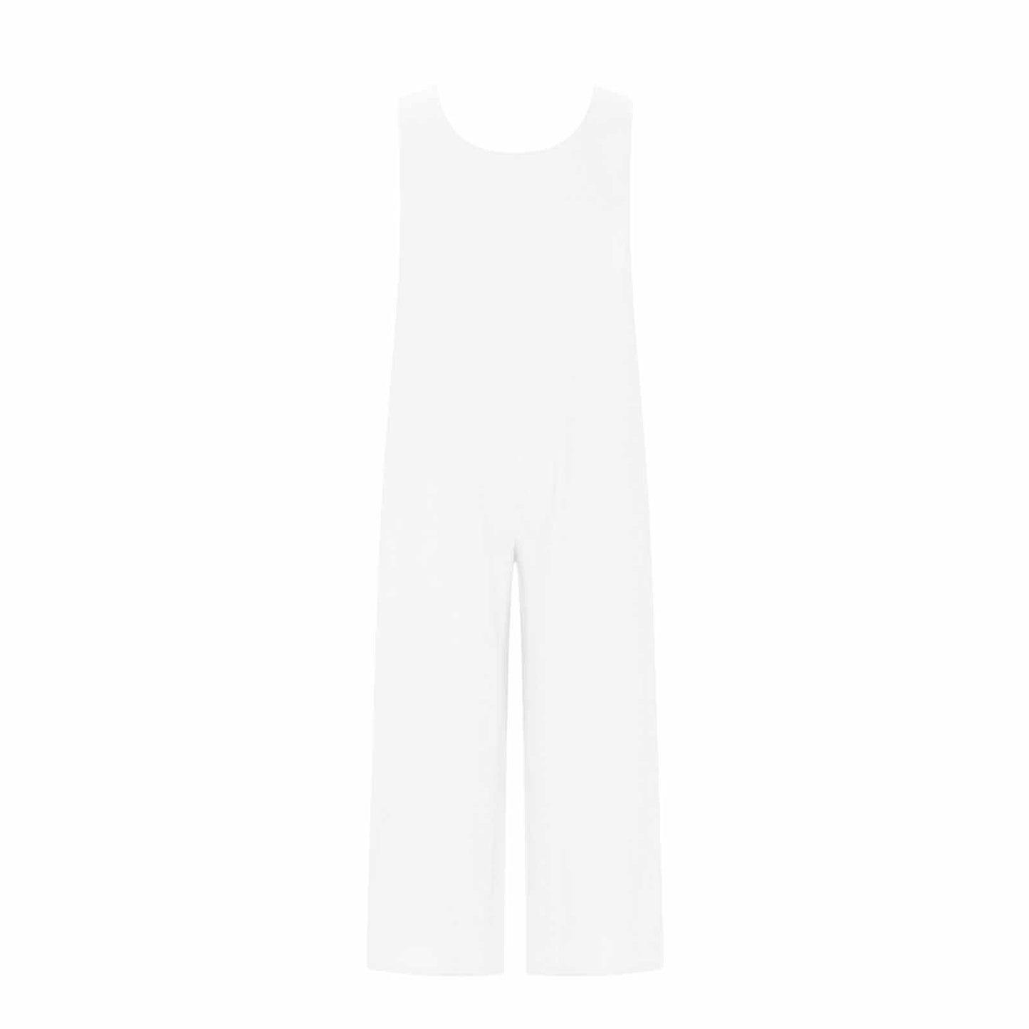 Women's Elegant Wide-Leg Jumpsuit - Button Front Formal & Casual Romper, Lightweight Wear